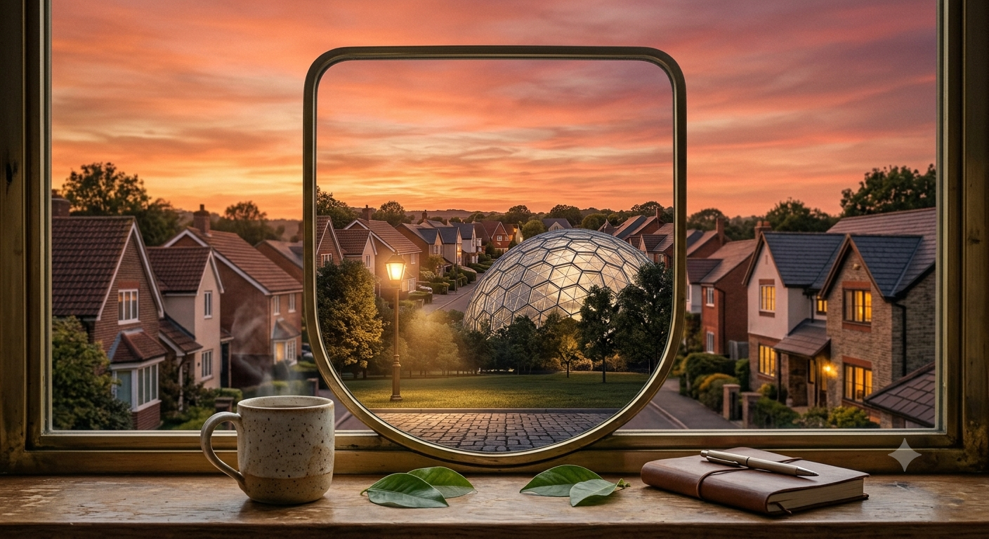 Un espacio de calma al atardecer